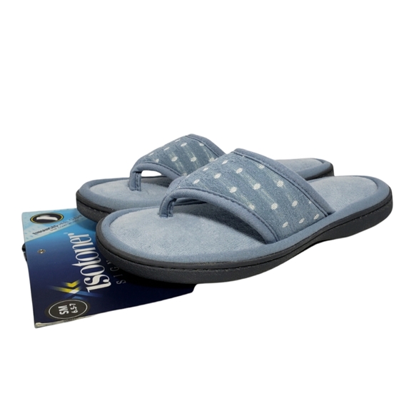 Isotoner Ada Jersey Thong Slippers Size Small 6.5-7 NWT